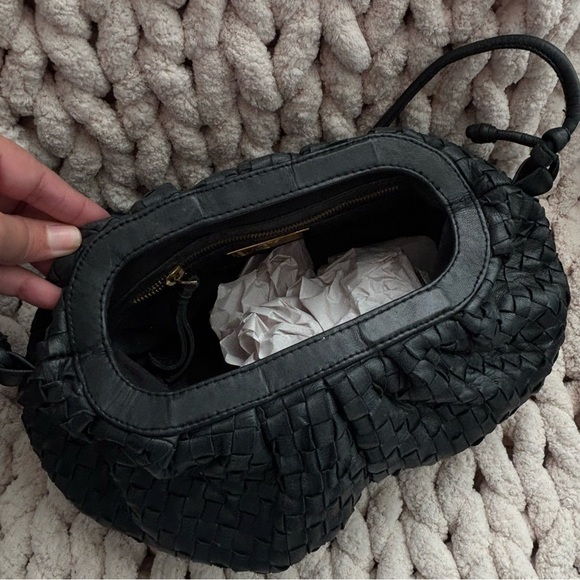 Cleobella Mini Gigi Woven Crossbody in Black - Picture 7 of 11